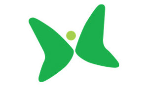 A green butterfly logo set against a clean white background, symbolizing nature and transformation.